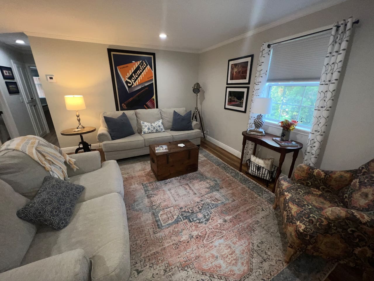 Another living room view. Big flatscreen TV for the sports lovers to watch their games! 