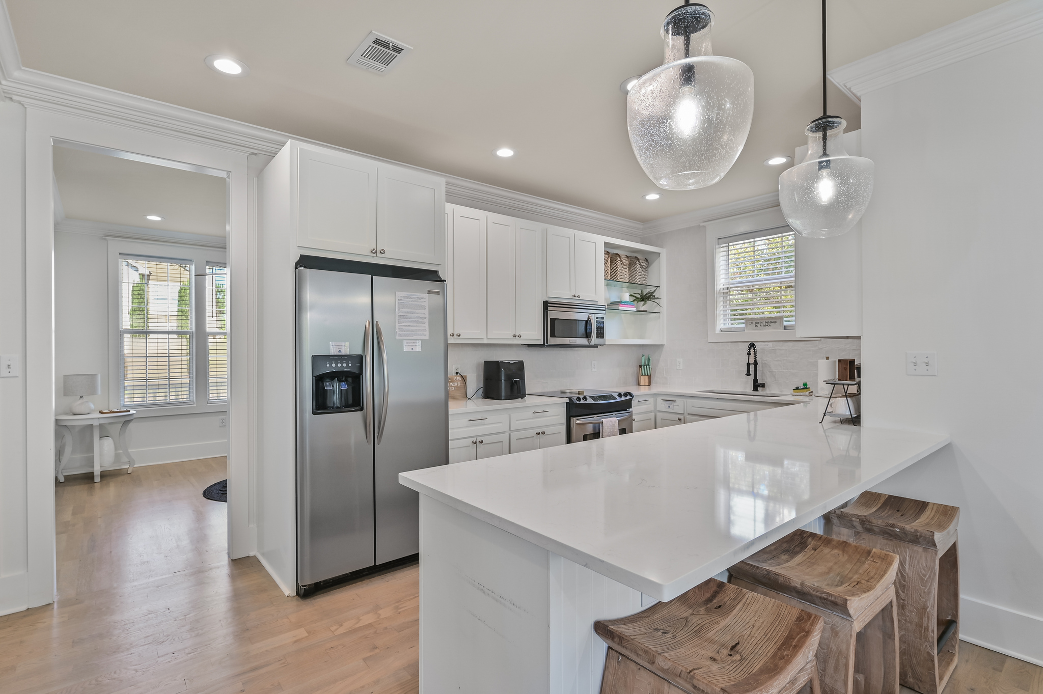 Gorgeous Kitchen with Bar Seating