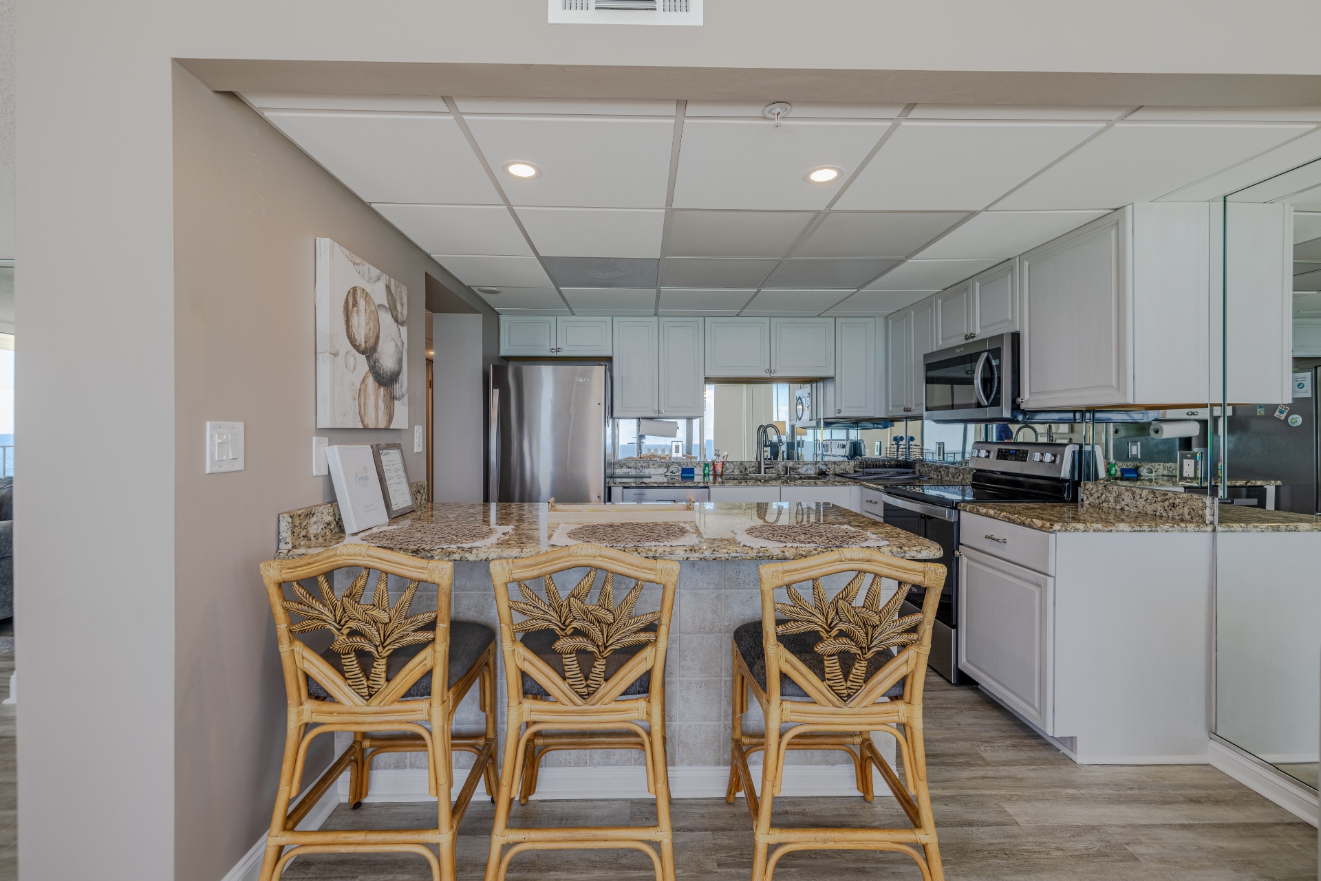 Dining and kitchen area