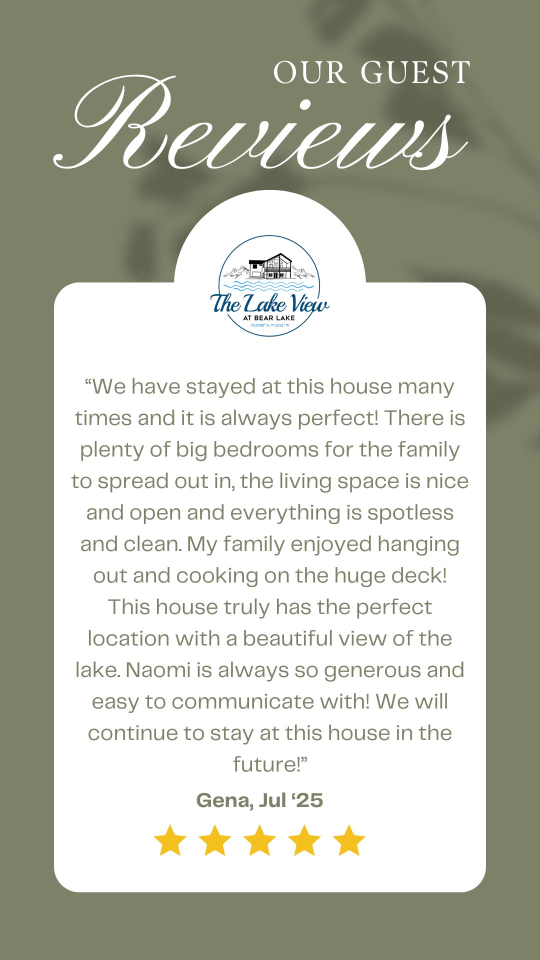 We don't ask for specific rating reviews, we simply ask for an honest review!