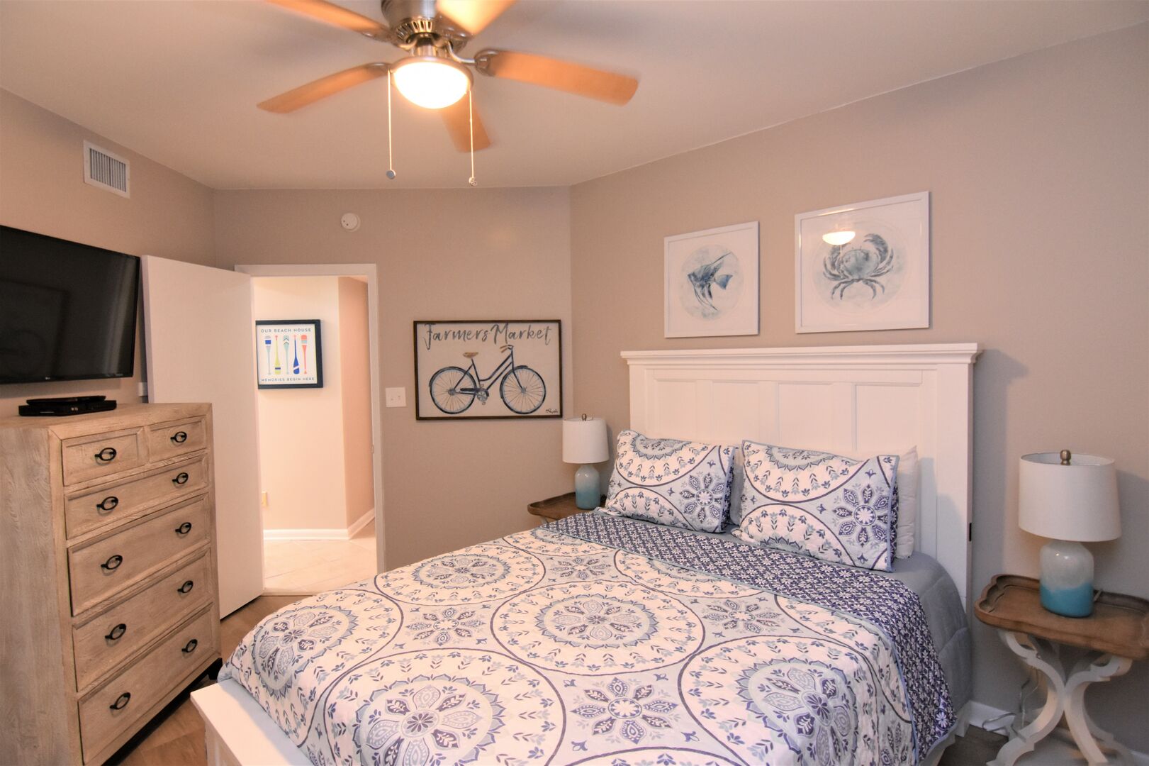 Queen Bedroom from corner
