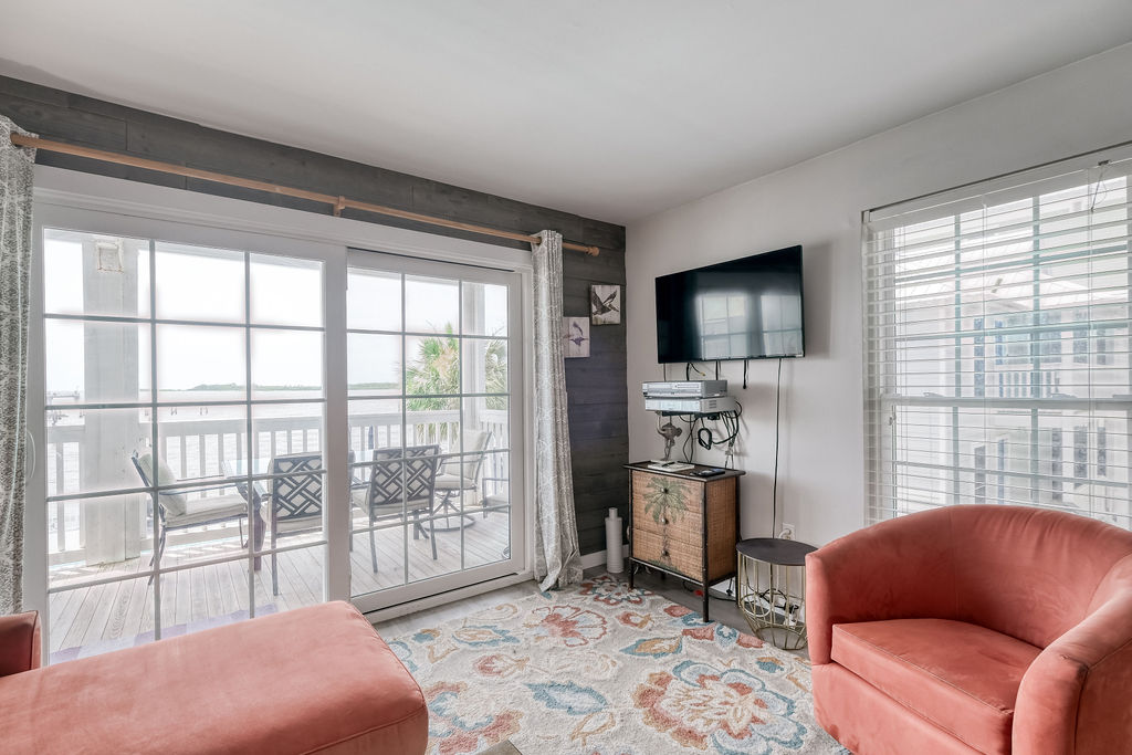 Relax with TV after an adventure-filled day