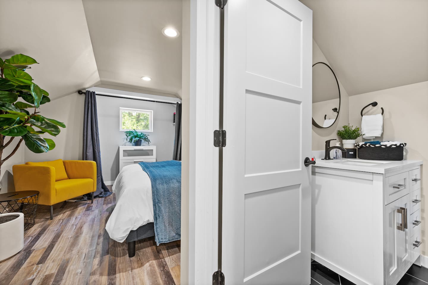 A private en suite off the second bedroom adds comfort and convenience — perfect for couples, friends, or anyone who appreciates a little extra space.