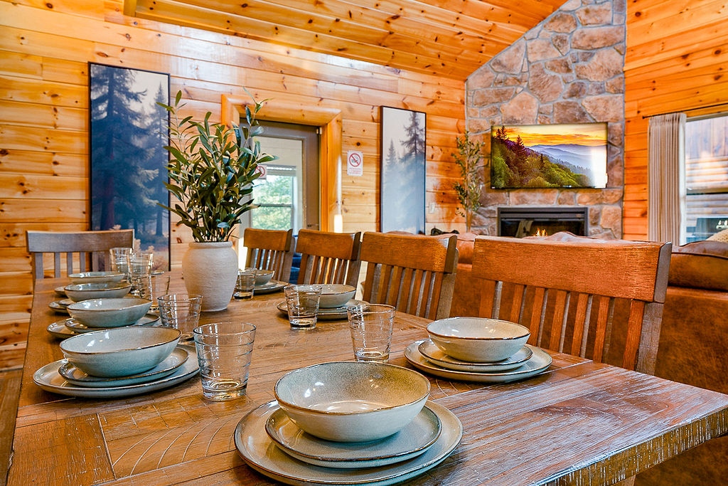 Open dining area located off the family room.