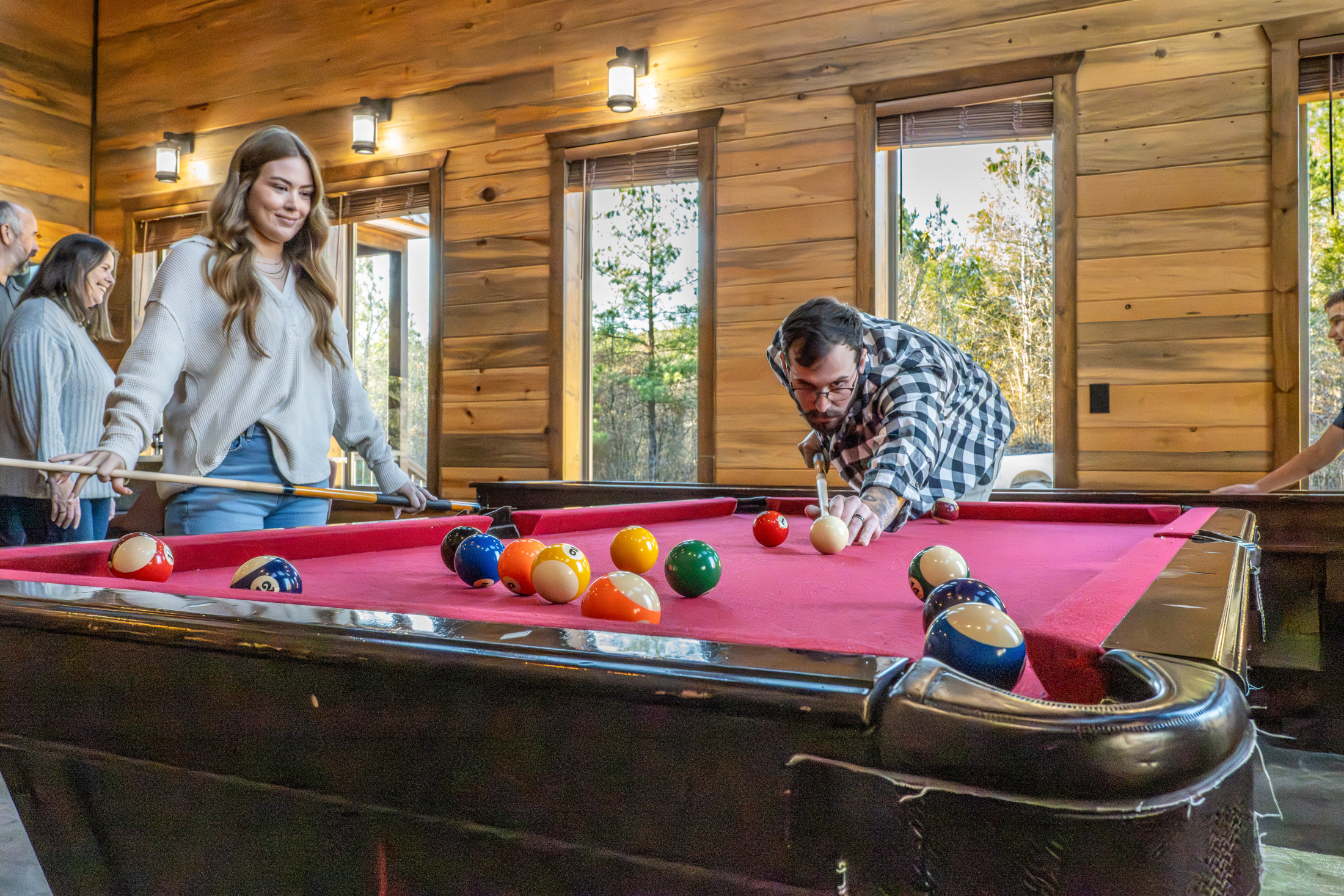Pool table for family fun