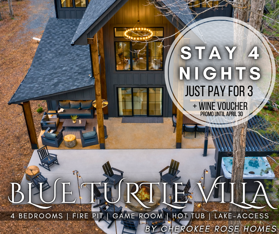 Stay 4 nights and pay for only 3. Valid for stays through April 2026. Send us a message to learn more.