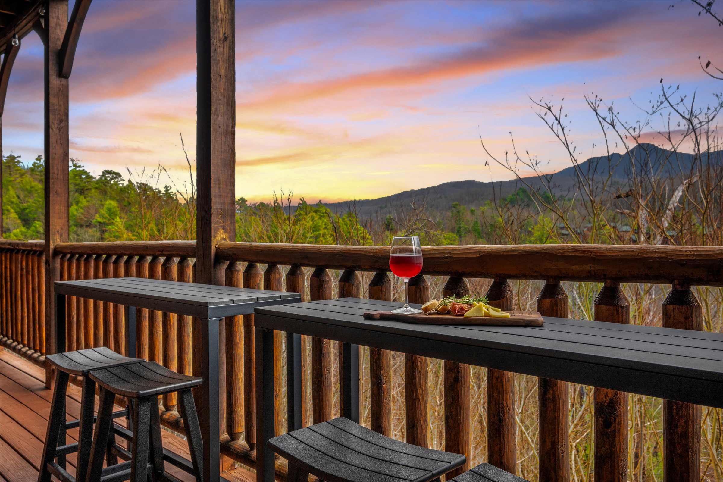 Sip your favorite beverage while enjoying beautiful views