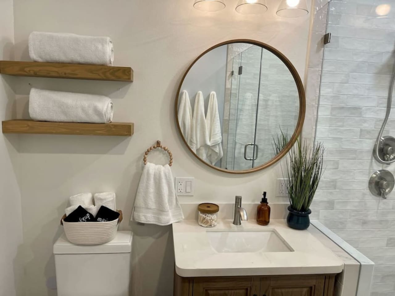 Our bathroom even has a bidet toilet.