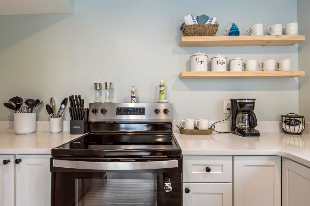 Fully equipped kitchen ready for all your cooking needs