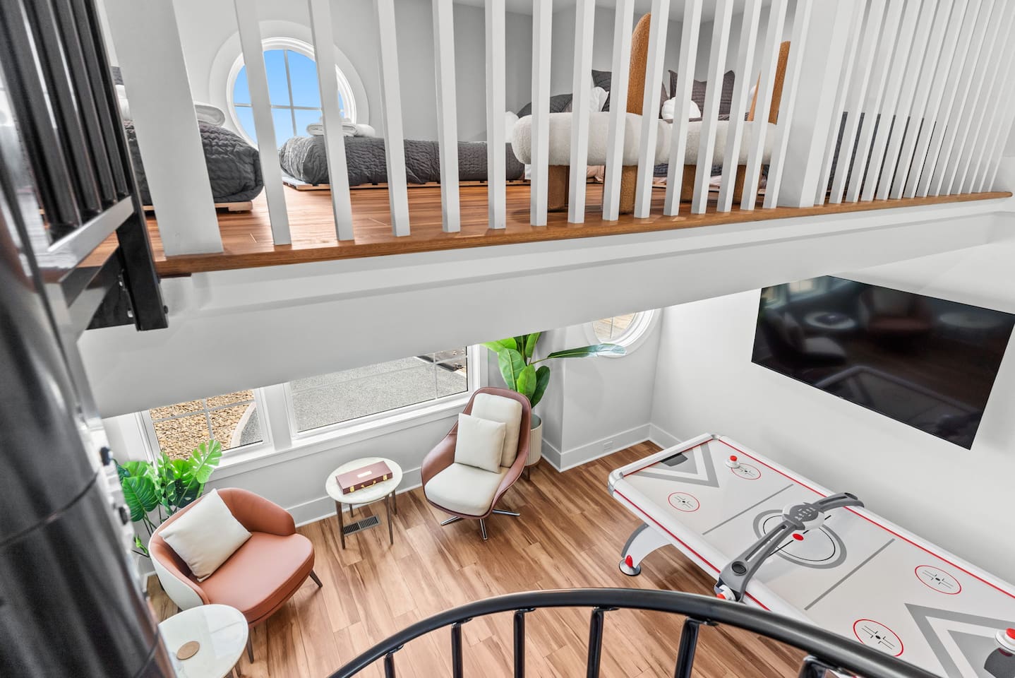 The fun starts the moment they wake up! The game room loft gives older kids and teens a space of their own to relax, recharge, and jump right into the day’s adventures.