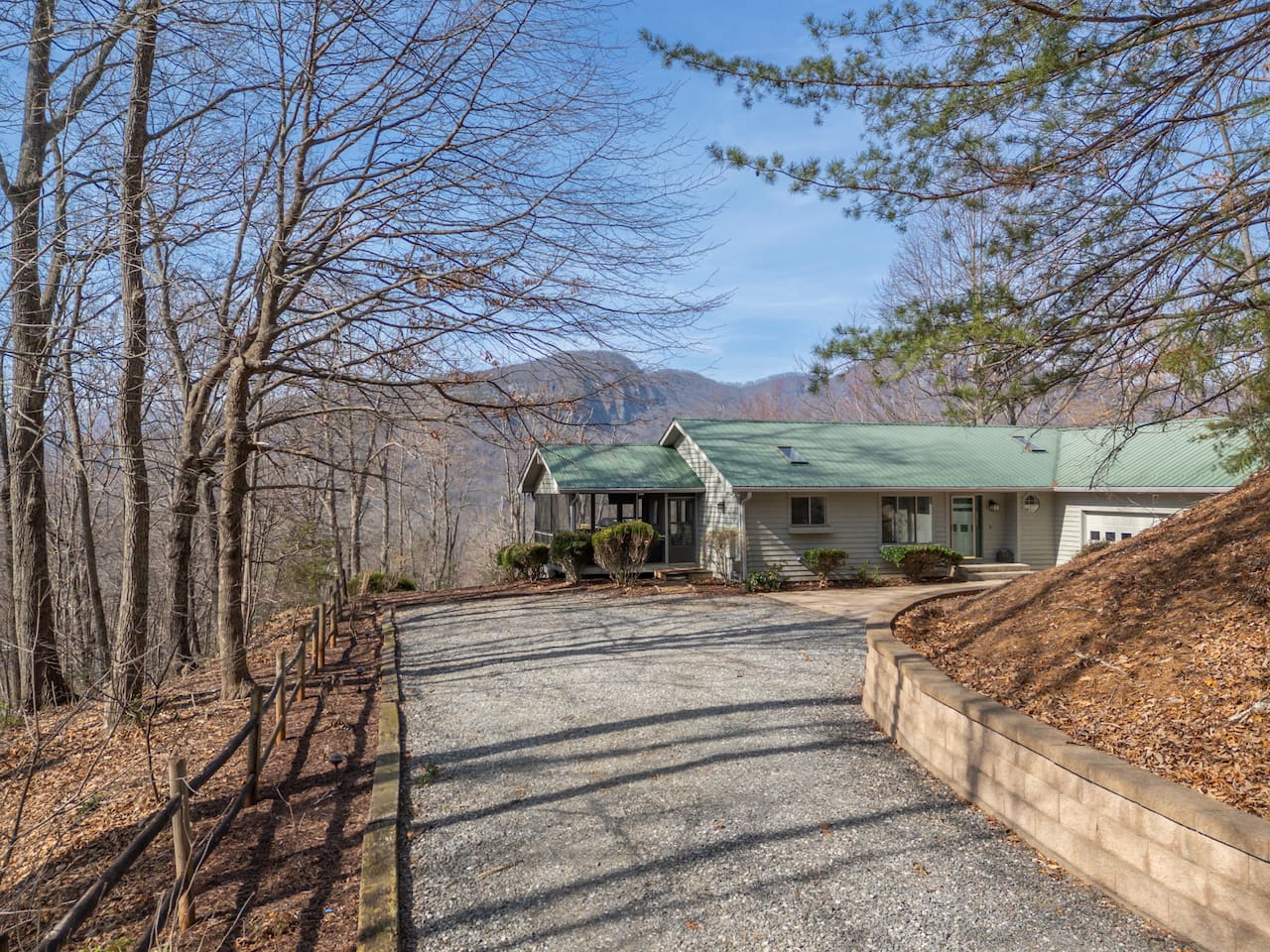 Driveway to the home