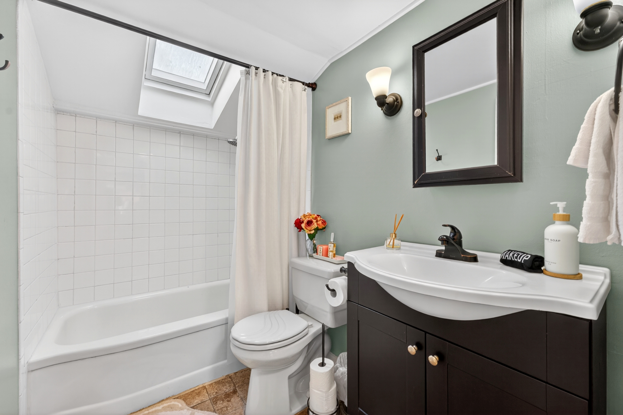 Step into comfort with everything you need for a relaxing soak.