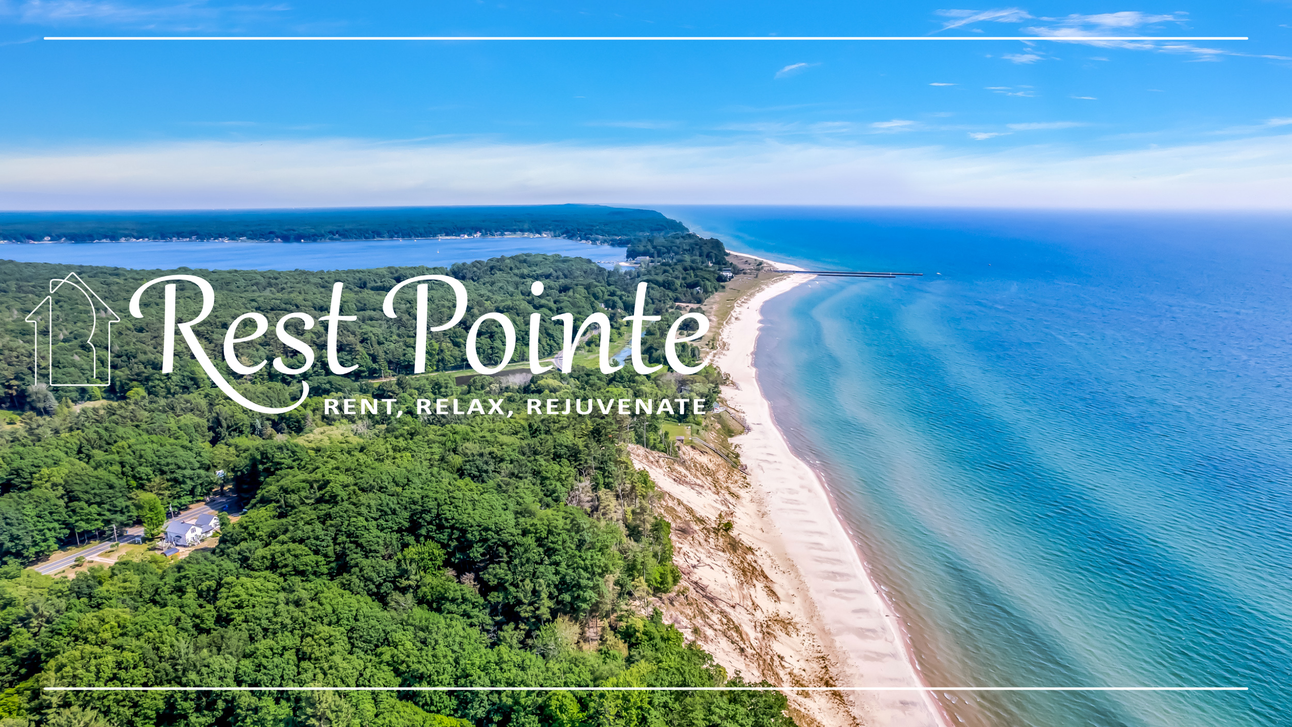 White Lake channel into Lake Michigan, Montague, MI.