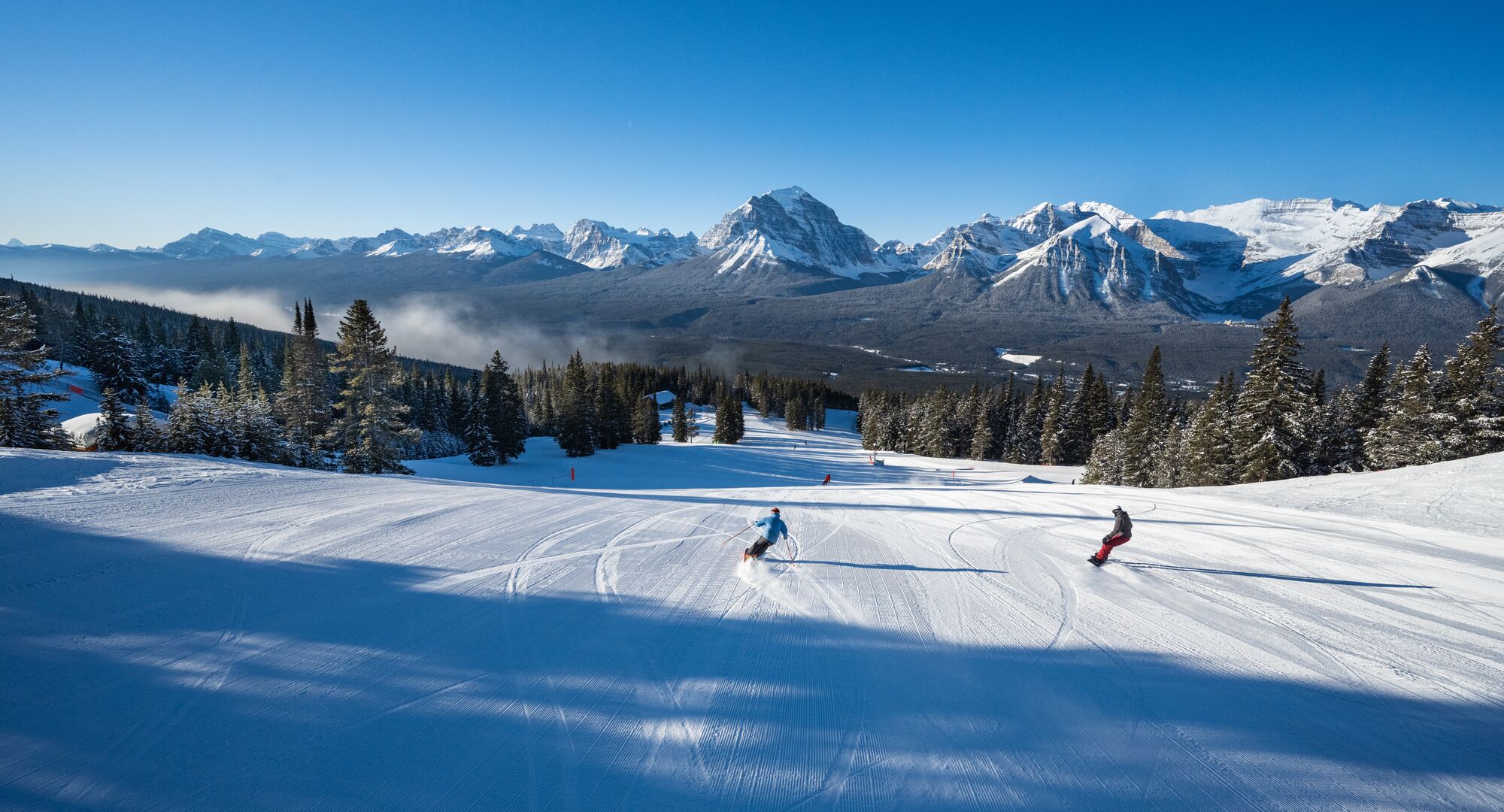 Near four major downhill skiing resorts including Lake Louise, Sunshine ski area, Mount Norquay, and Nakiska. Nordic Centre for cross country skiing and Elevation Place recreation centre with huge pool, sauna and climbing wall.