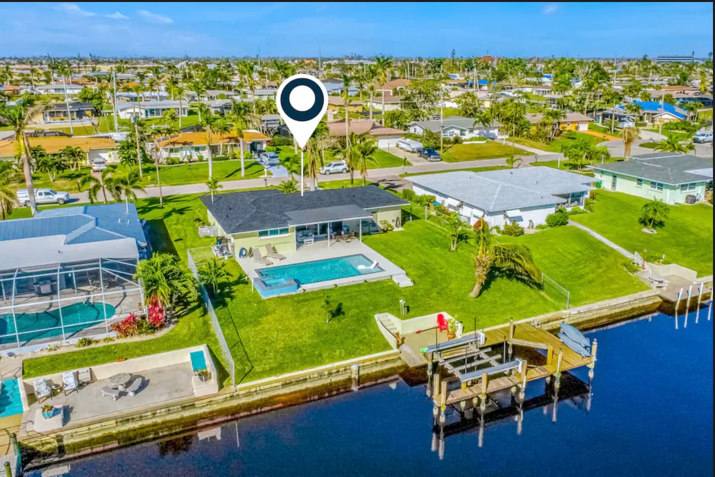 Quiet canal neighborhood