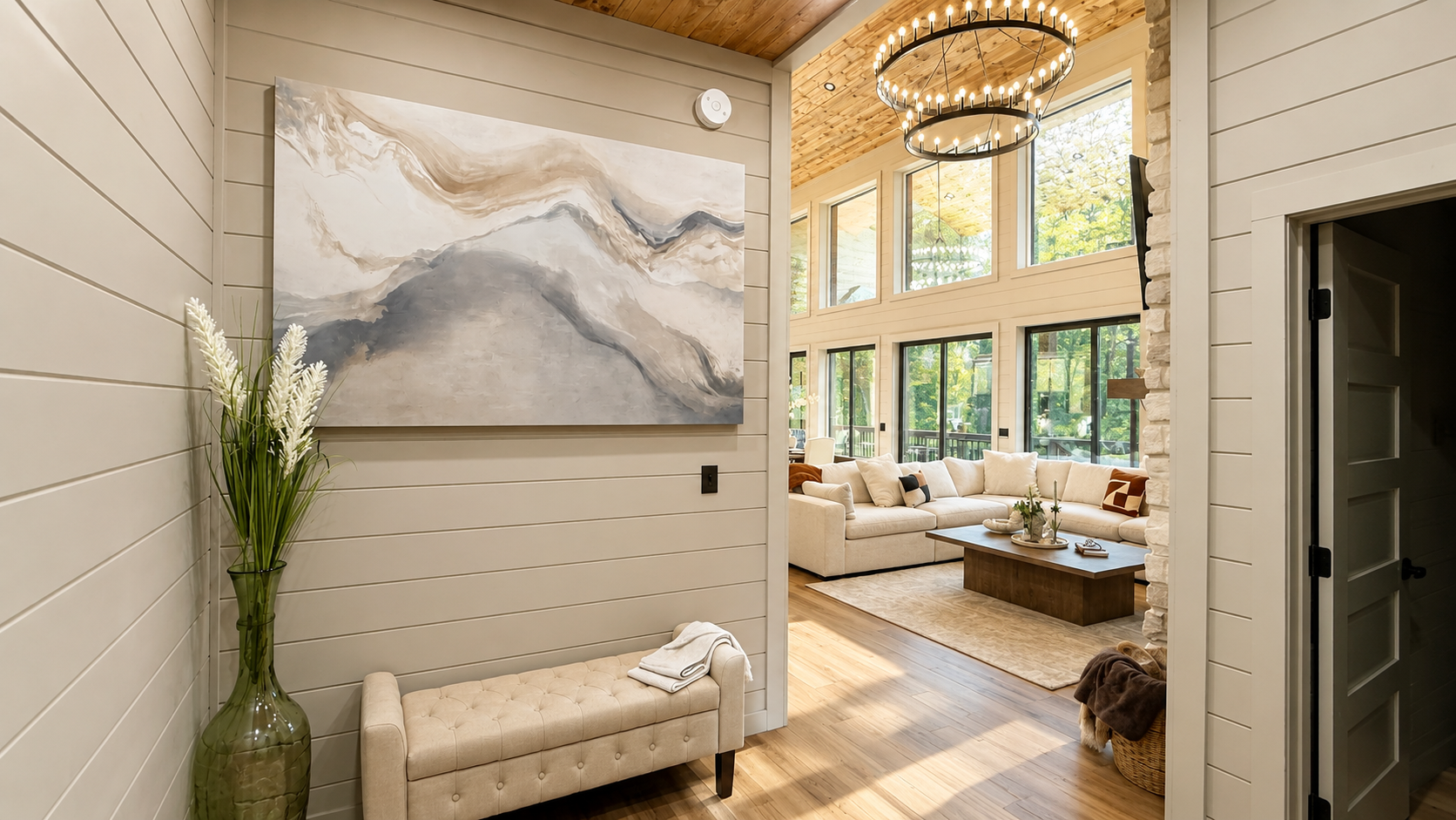 Living Room: Sun-drenched space with chic decor, perfect for relaxation and gatherings!