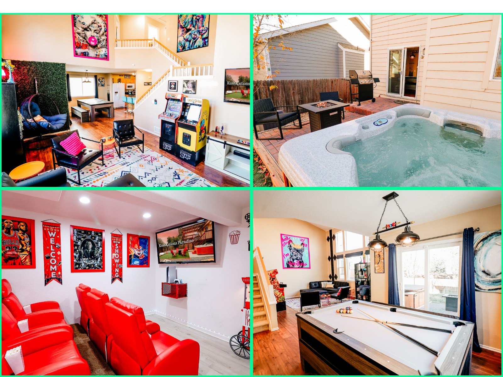 420friendly Hottub Theater Pooltable Jacuzzi Tub - Colorado