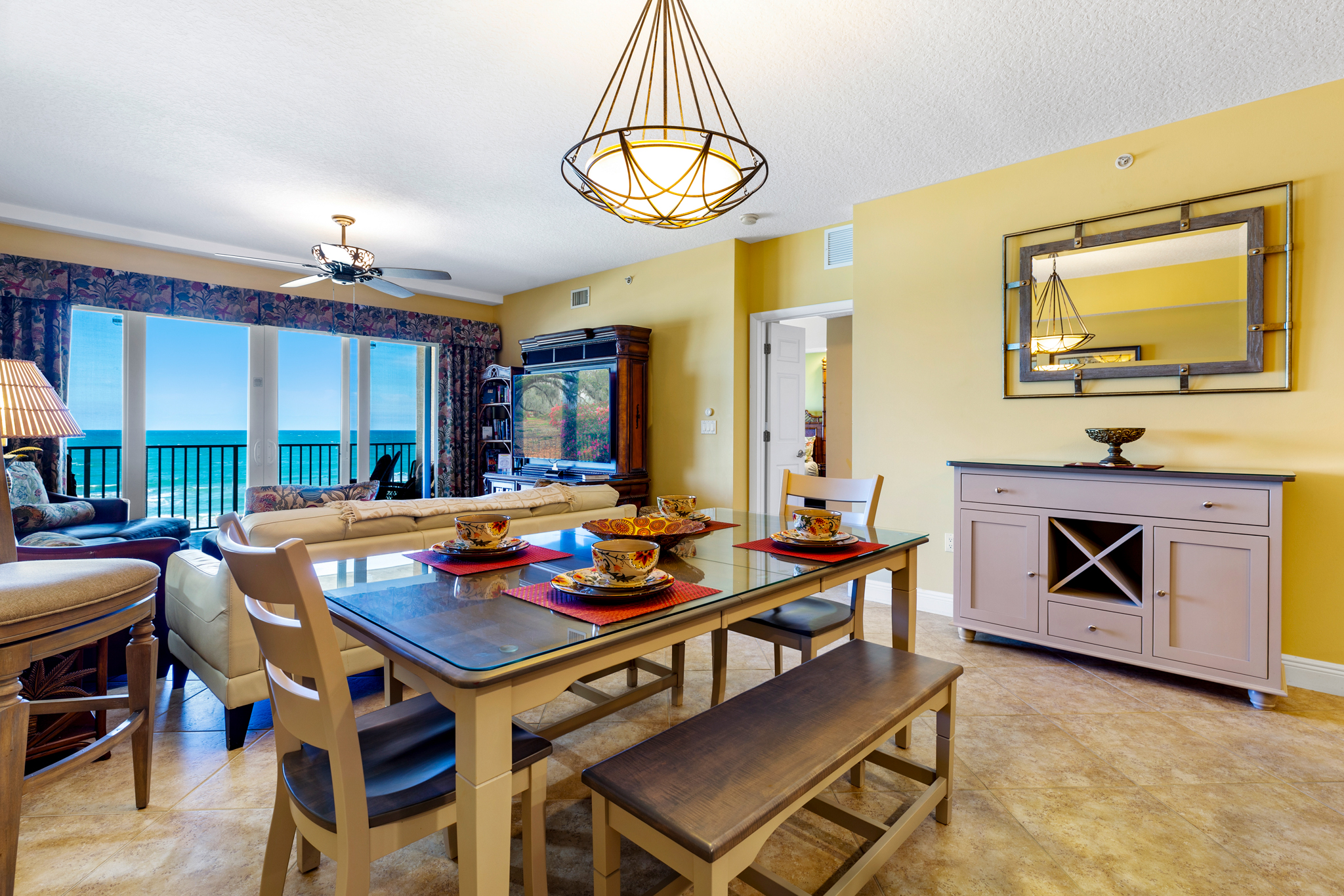 Ocean Views from Dining Room & Kitchen