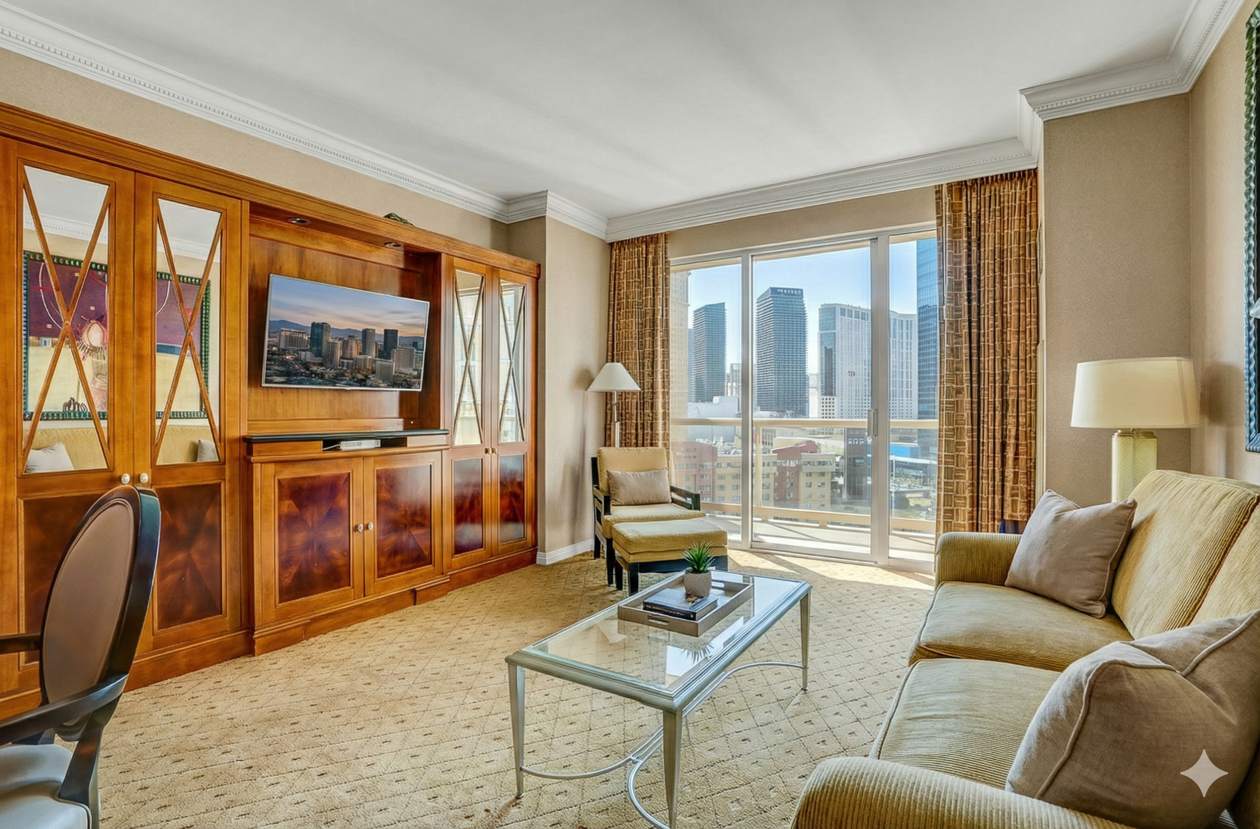 MGM Tower 2 · Unit 1121 — Living Area