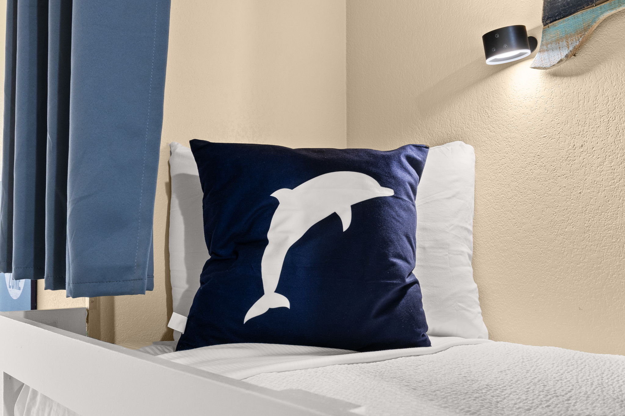 Twin Bunk Beds | Reading Light | Blackout Curtains