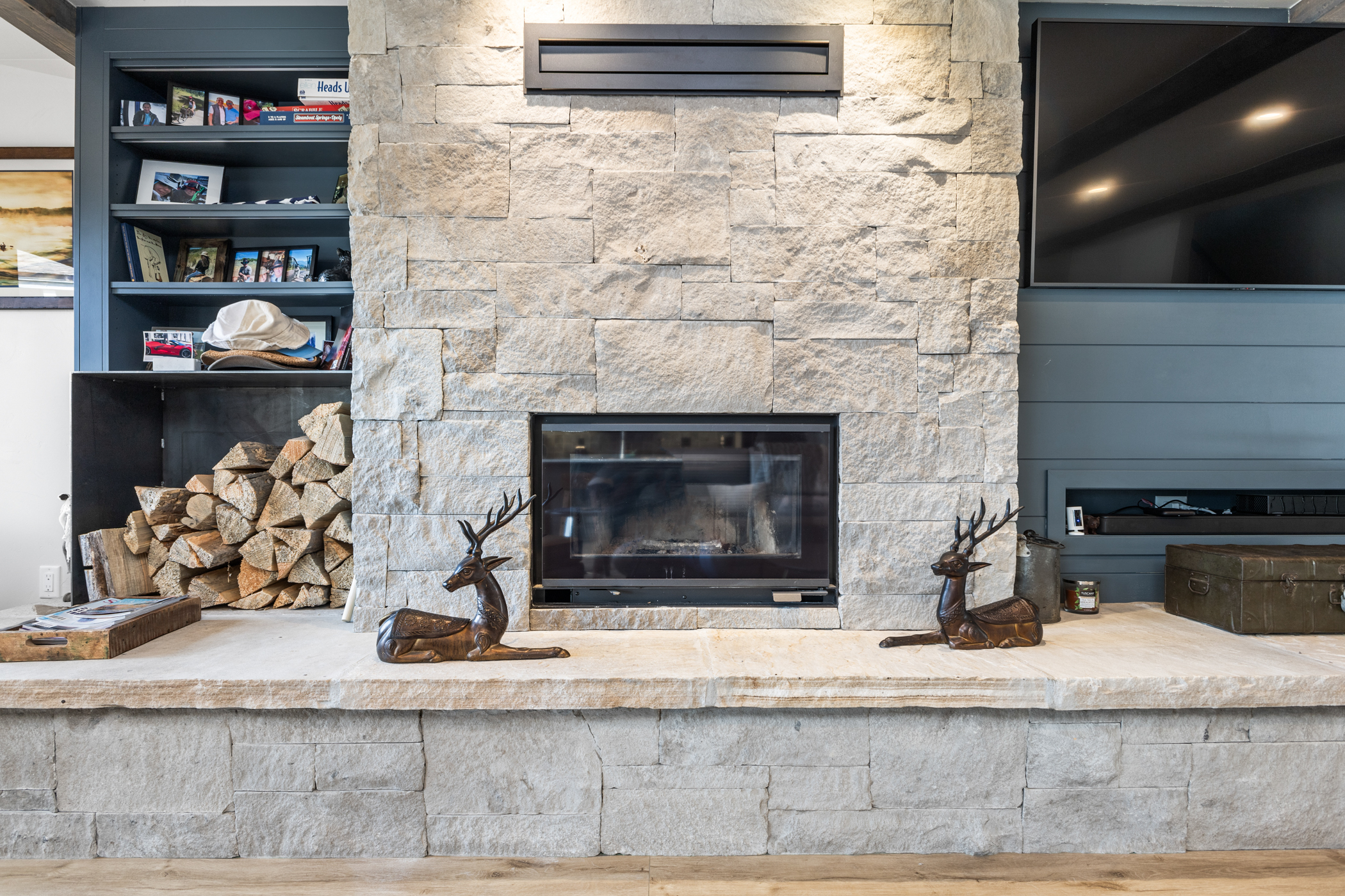 Wood Burning Fireplace