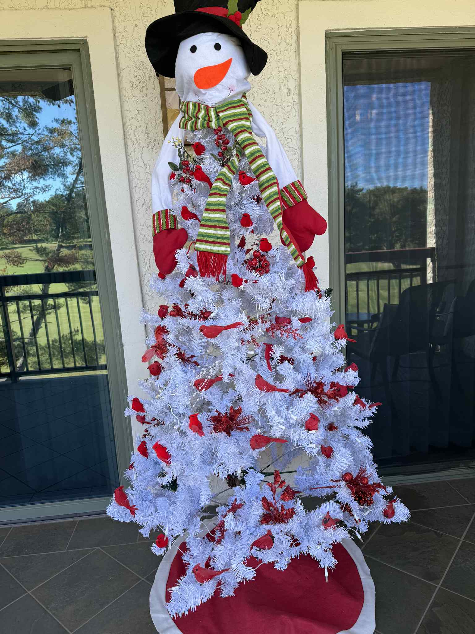 Our Frosty the Snowman tree is a favorite of both young and old.
