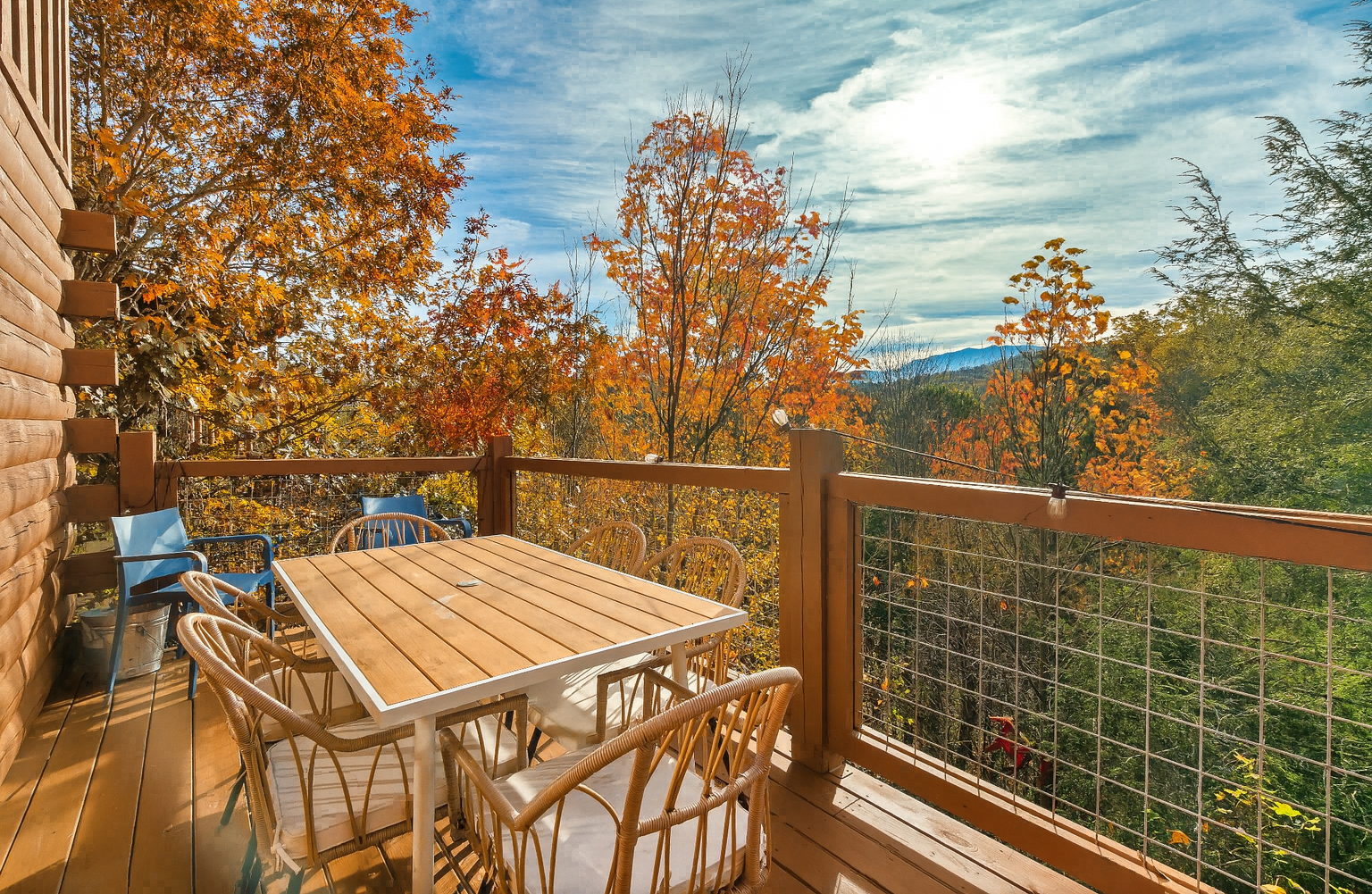 Take in the stunning views from the private deck, your peaceful retreat where nature is right at your doorstep.