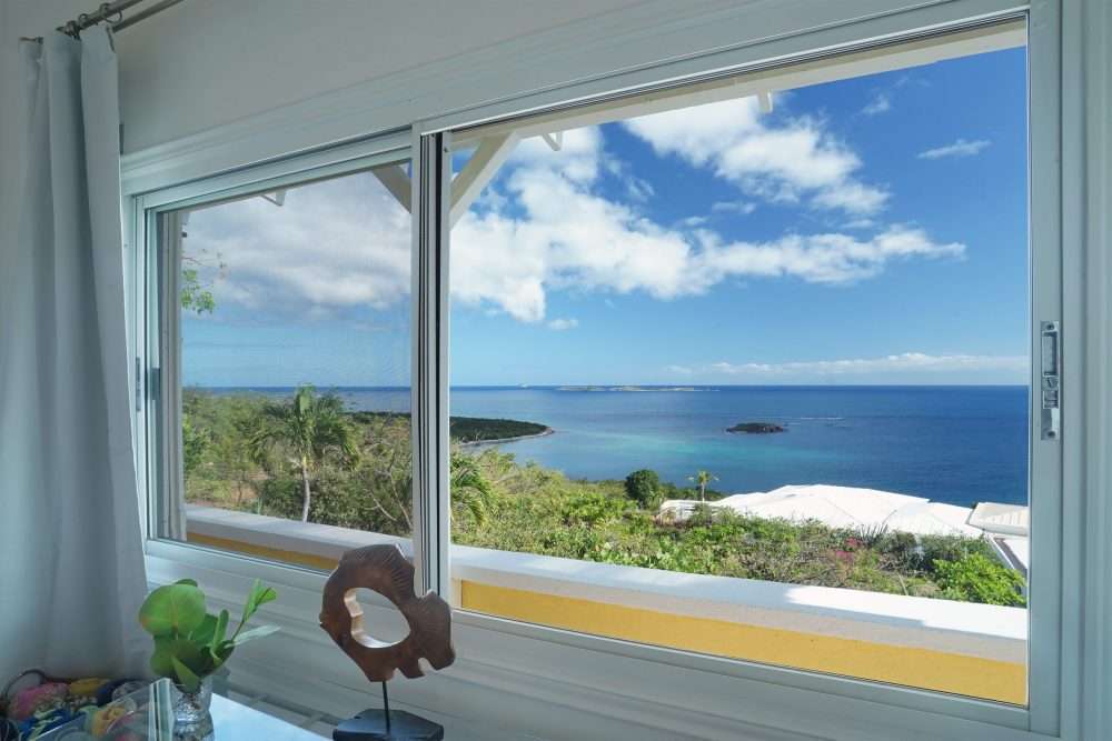 The views from the primary bedroom