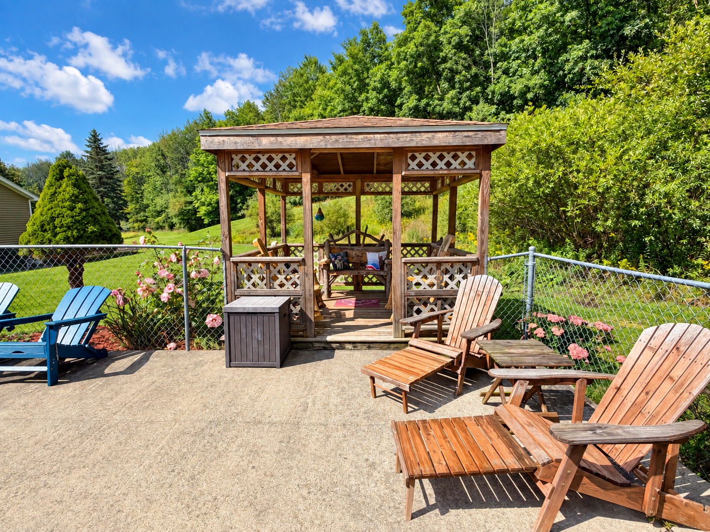 Gazebo by the pool