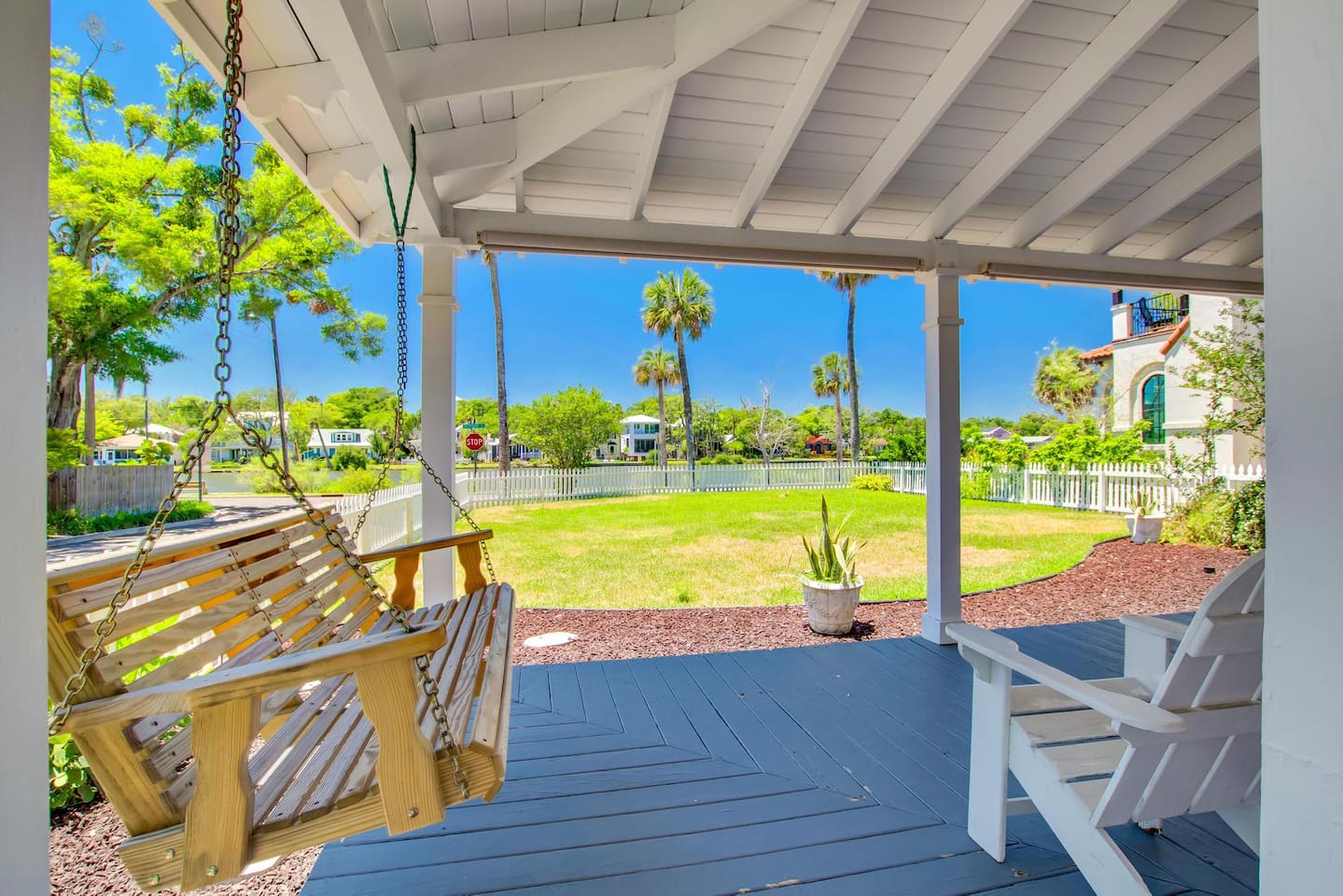 Back porch views of Maria Sanchez Lake