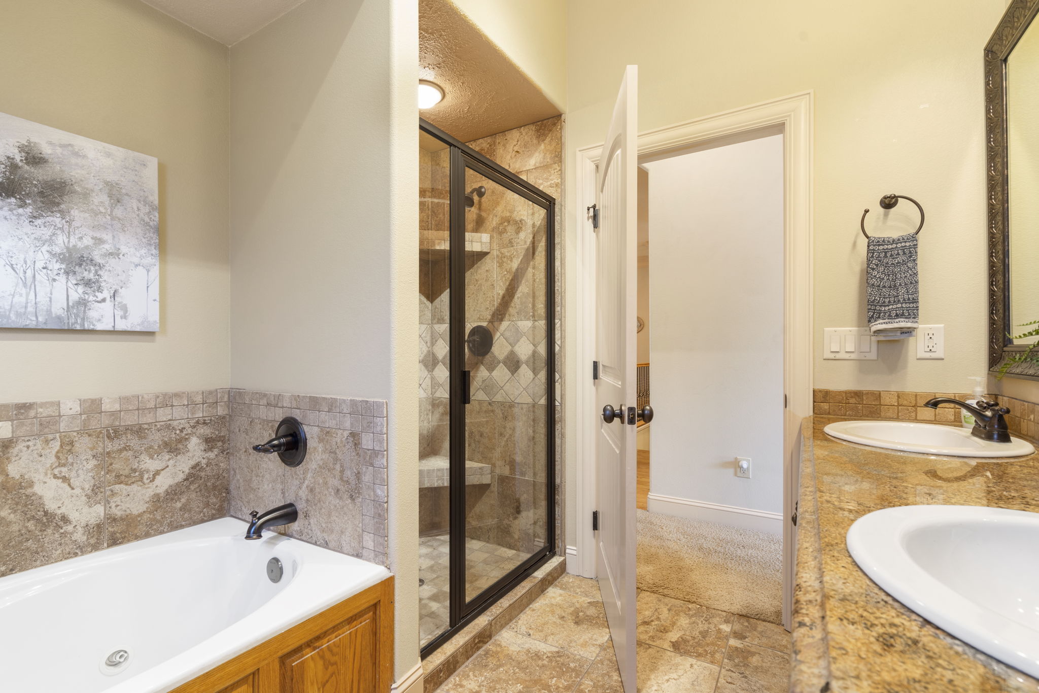 Main level shared bathroom