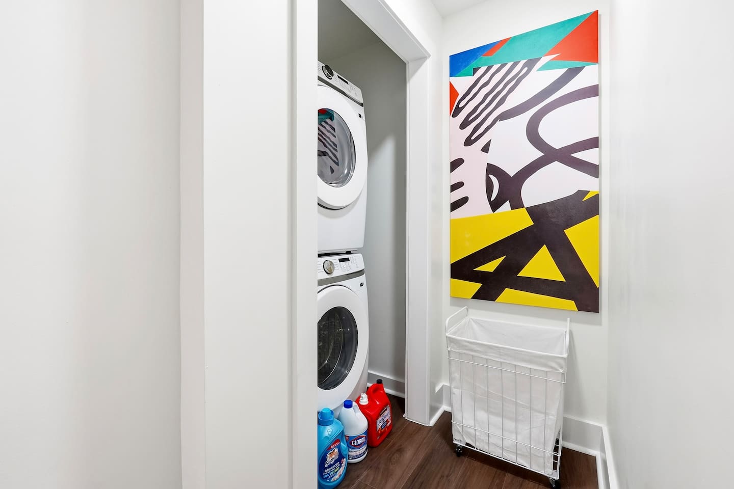 Second floor laundry area. 