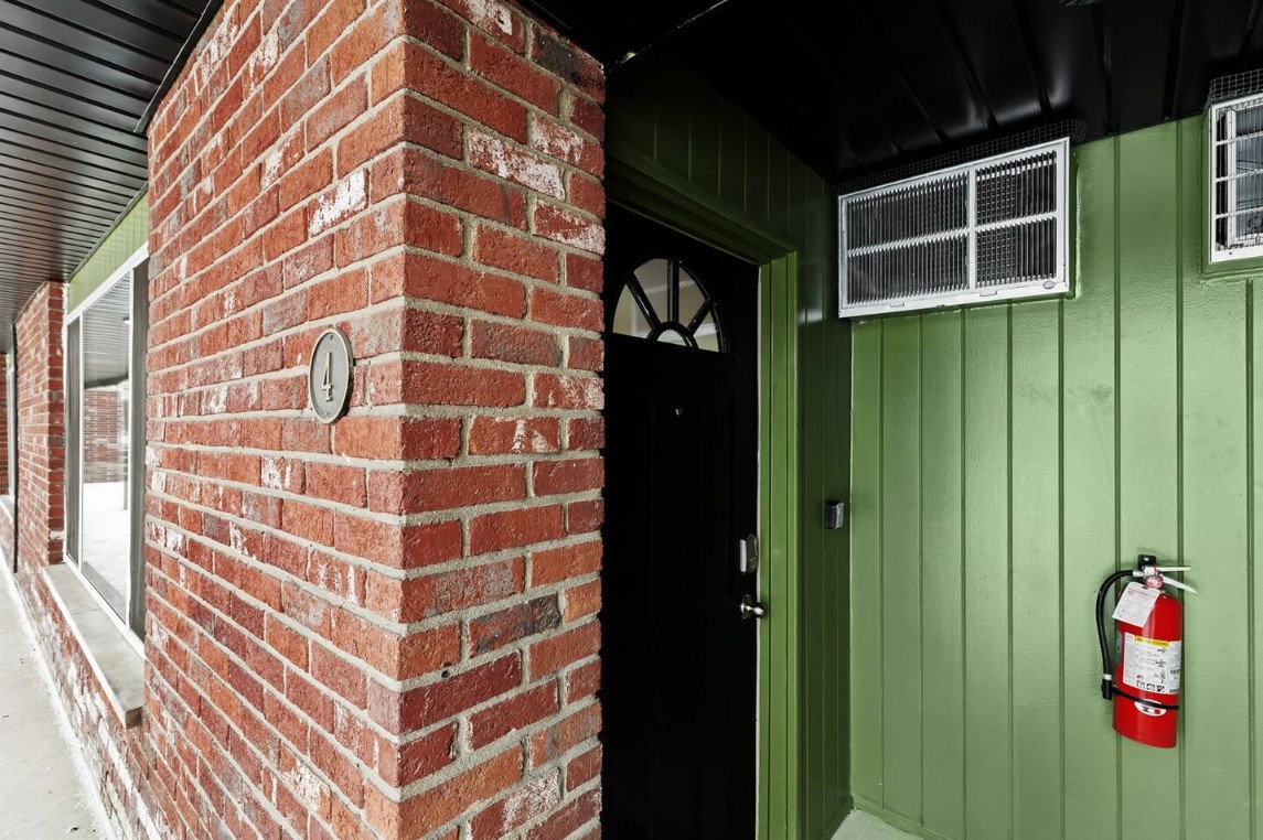 Private entrance to your cozy 1BR retreat—easy keyless access and clearly marked for convenience.