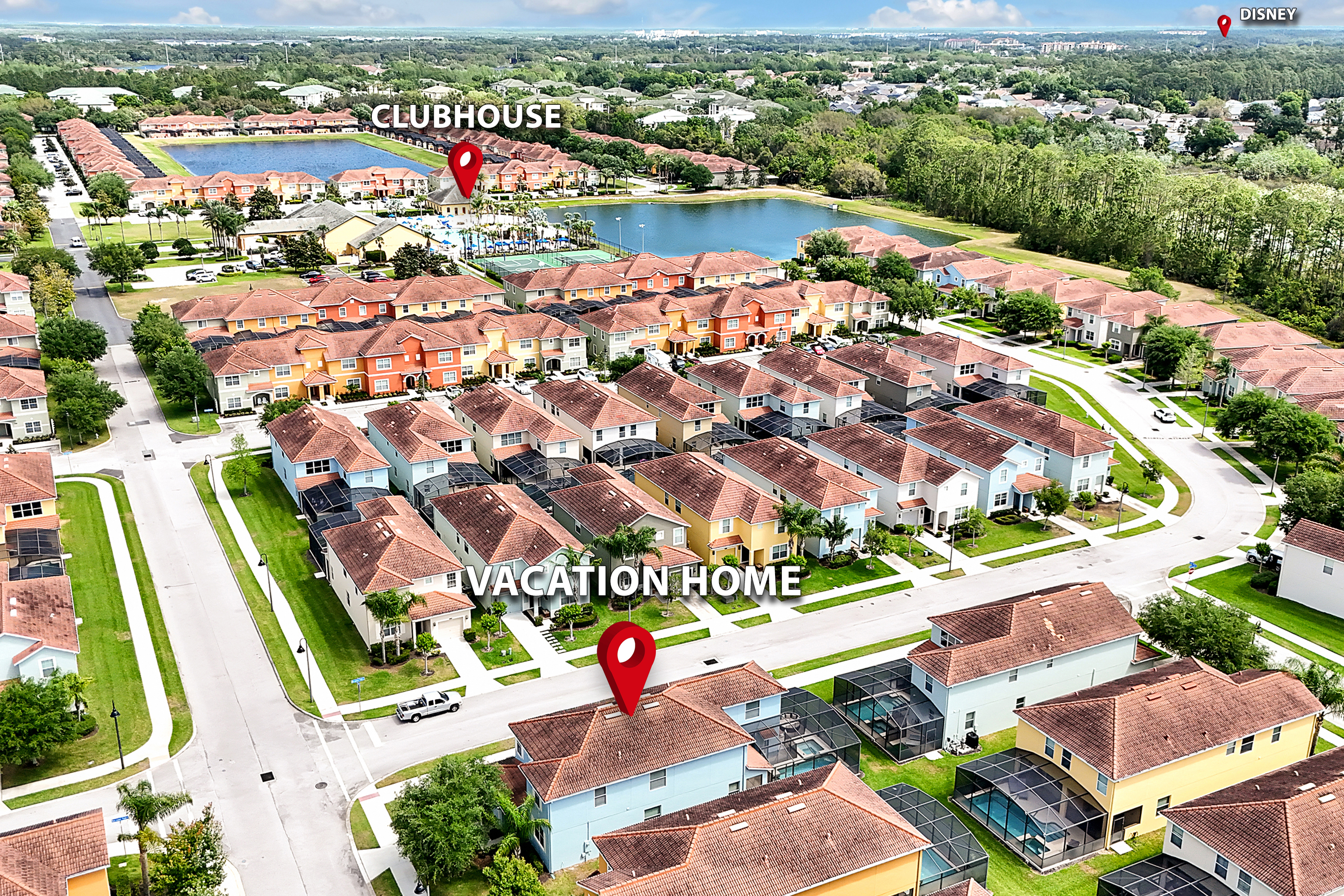 Walking Distance To The Clubhouse & Just Minutes Away From Disney!