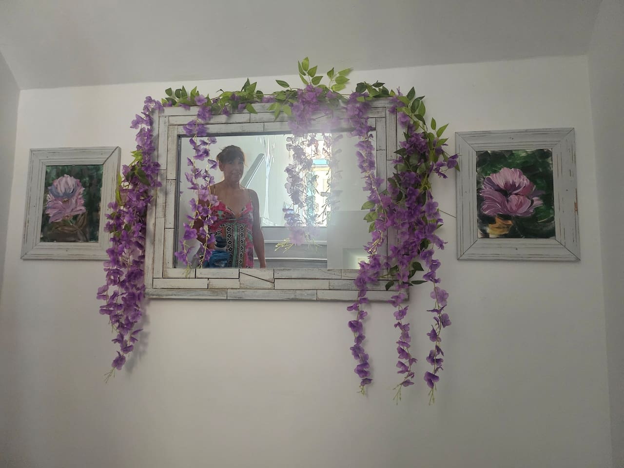 Stairway to the common area upstairs, including the BBQ on the deck