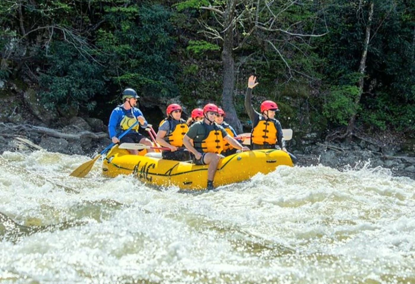 Whitewater rafting and tubing in nearby Saluda and Aheville.
