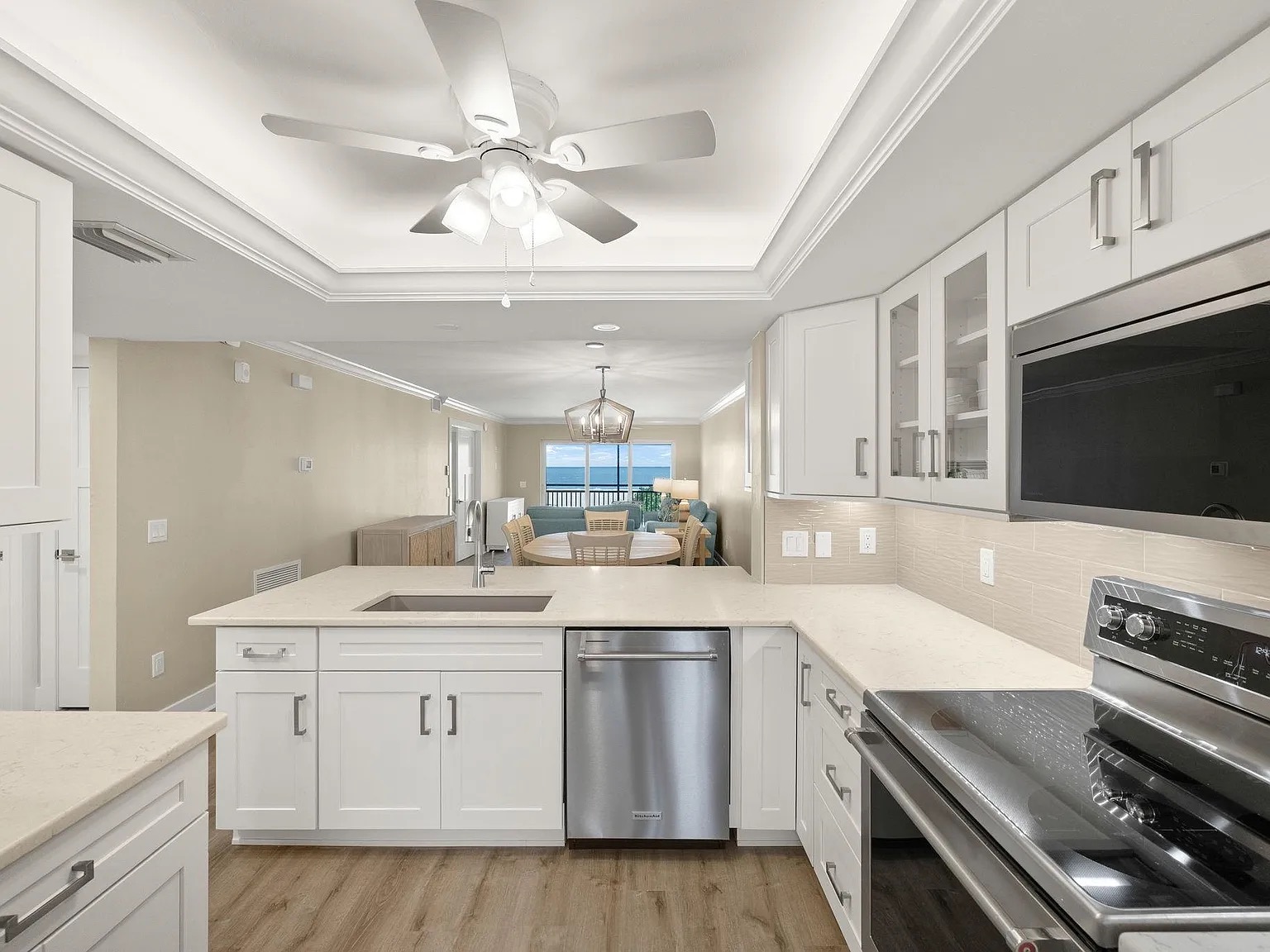 Open concept view from kitchen