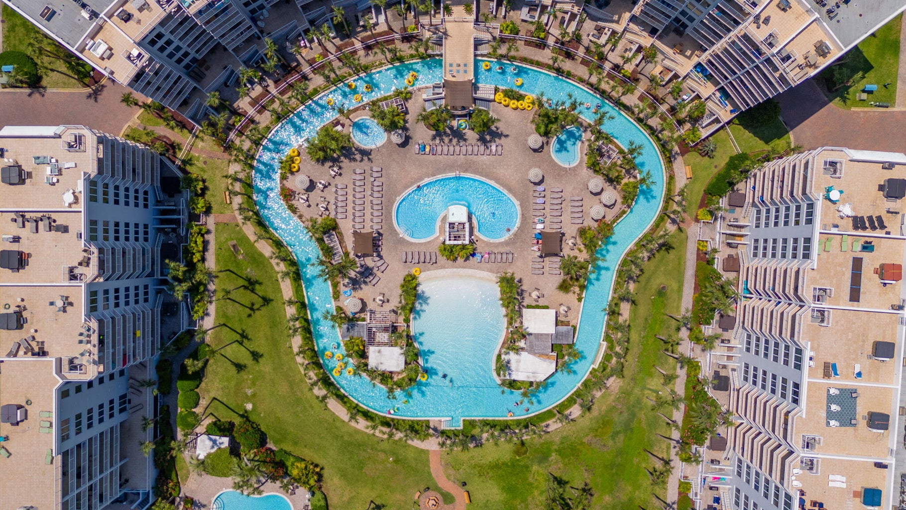 Lagoon-style pools winding through the resort for a true getaway feel.
