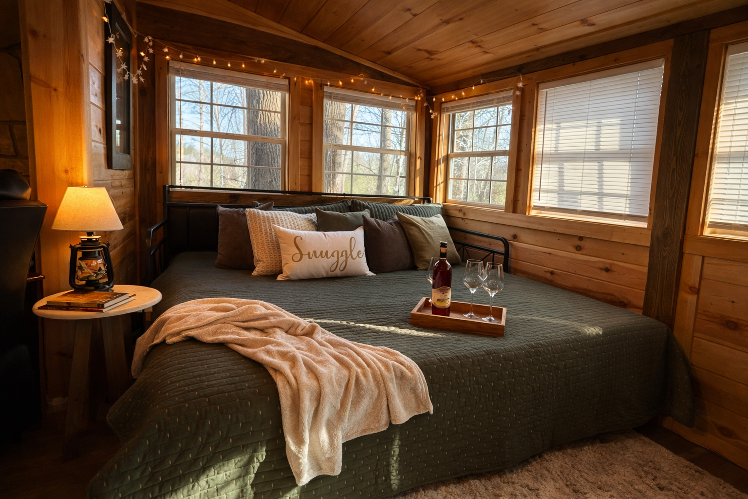 Trundle pops up to make a 2nd king as shown or 2 twins