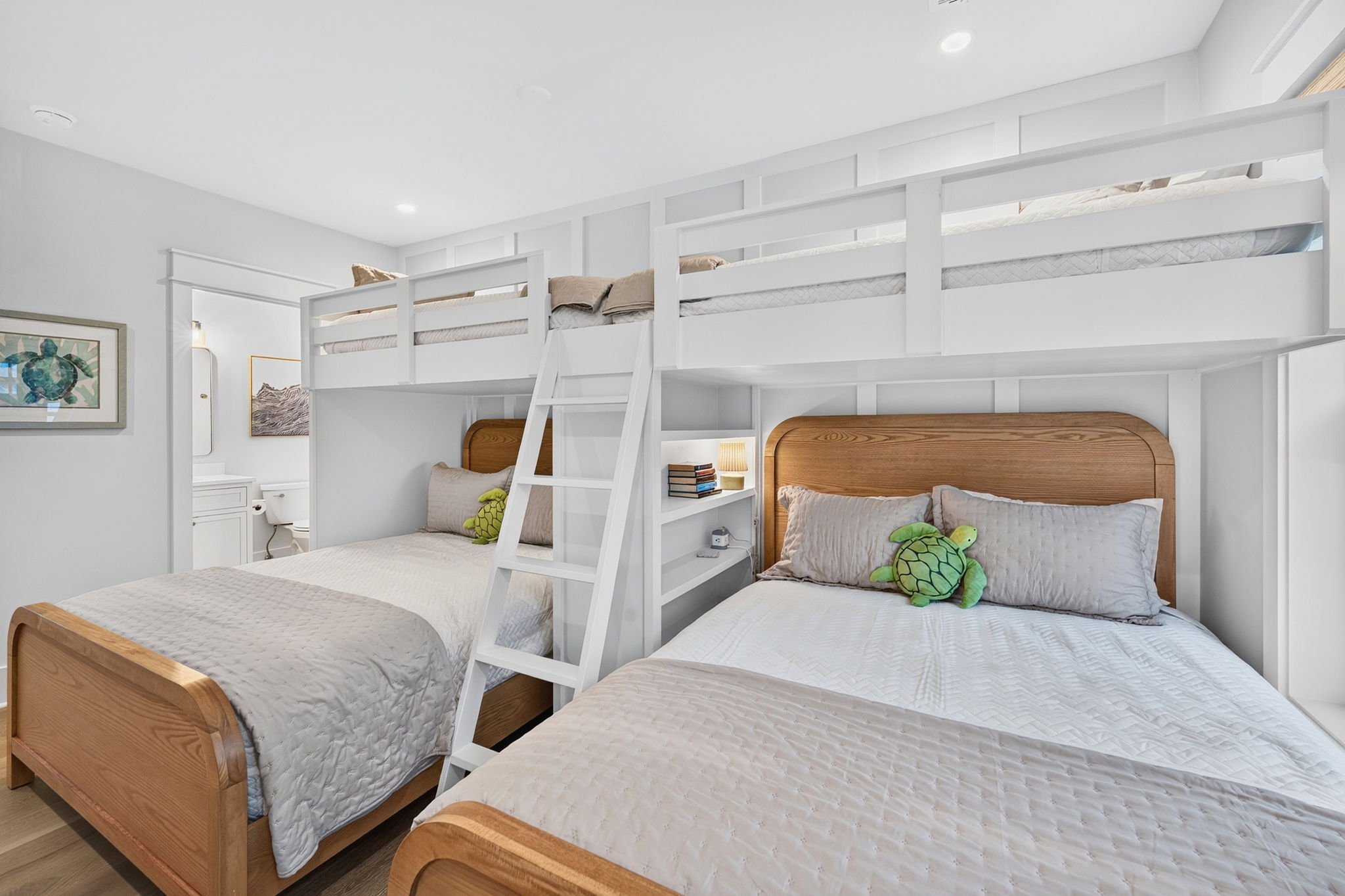 Bedroom 5: Bunk Room Twin over Queen | Tahanan Palms | 3 38th Ave | IOP Escapes