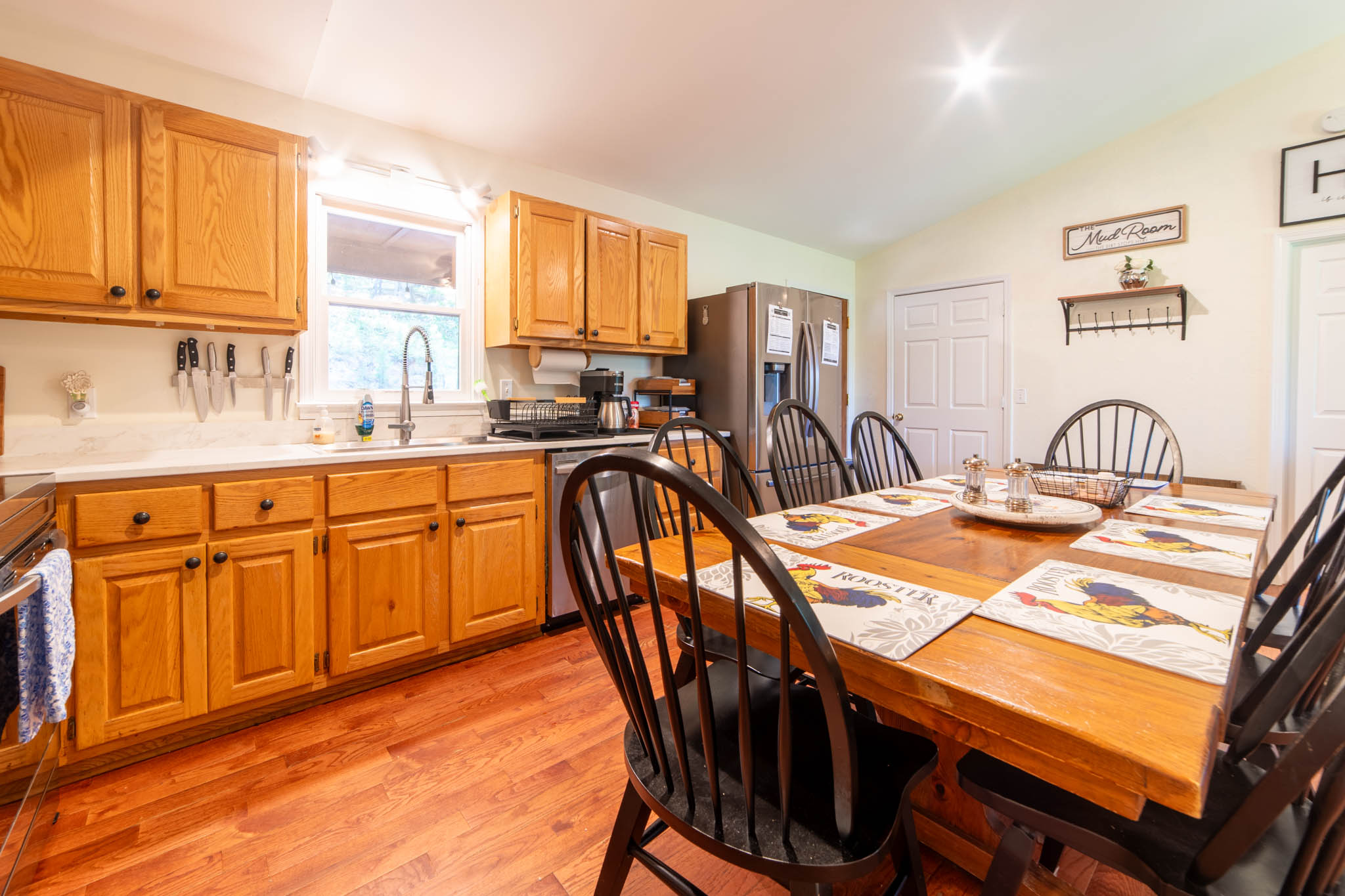 Dining room and kitchen main level