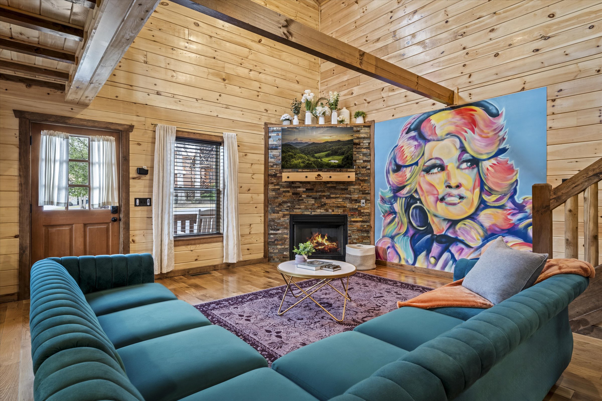 The family room has plenty of room, perfect for your group trip!