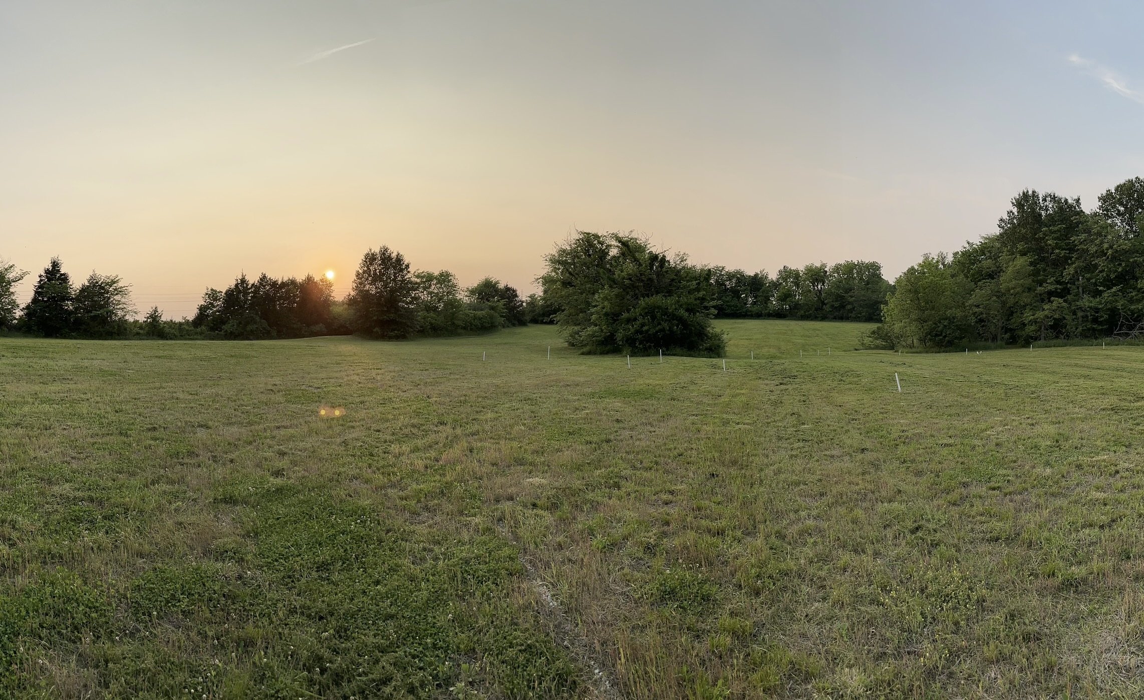 7 acres to enjoy an evening walk as the sun sets
