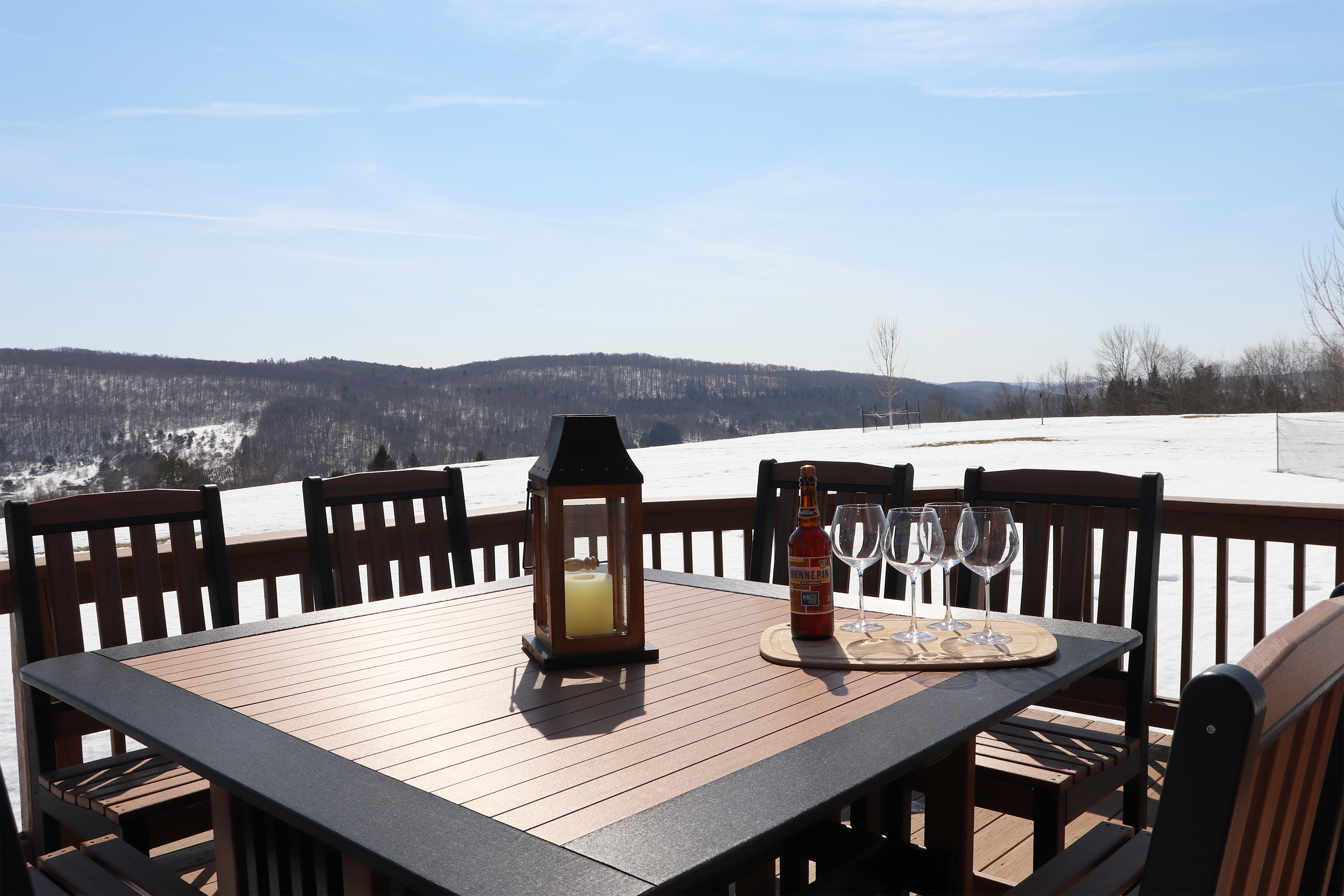 Enjoy your favorite drink on the large deck.