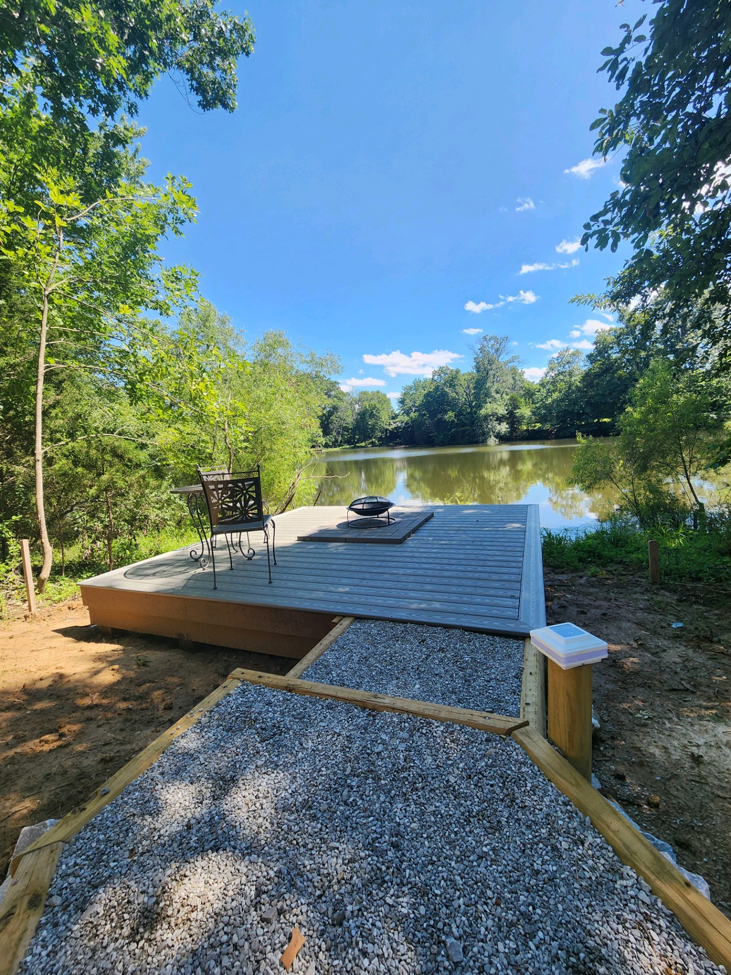 Private Deck with Fire Pit