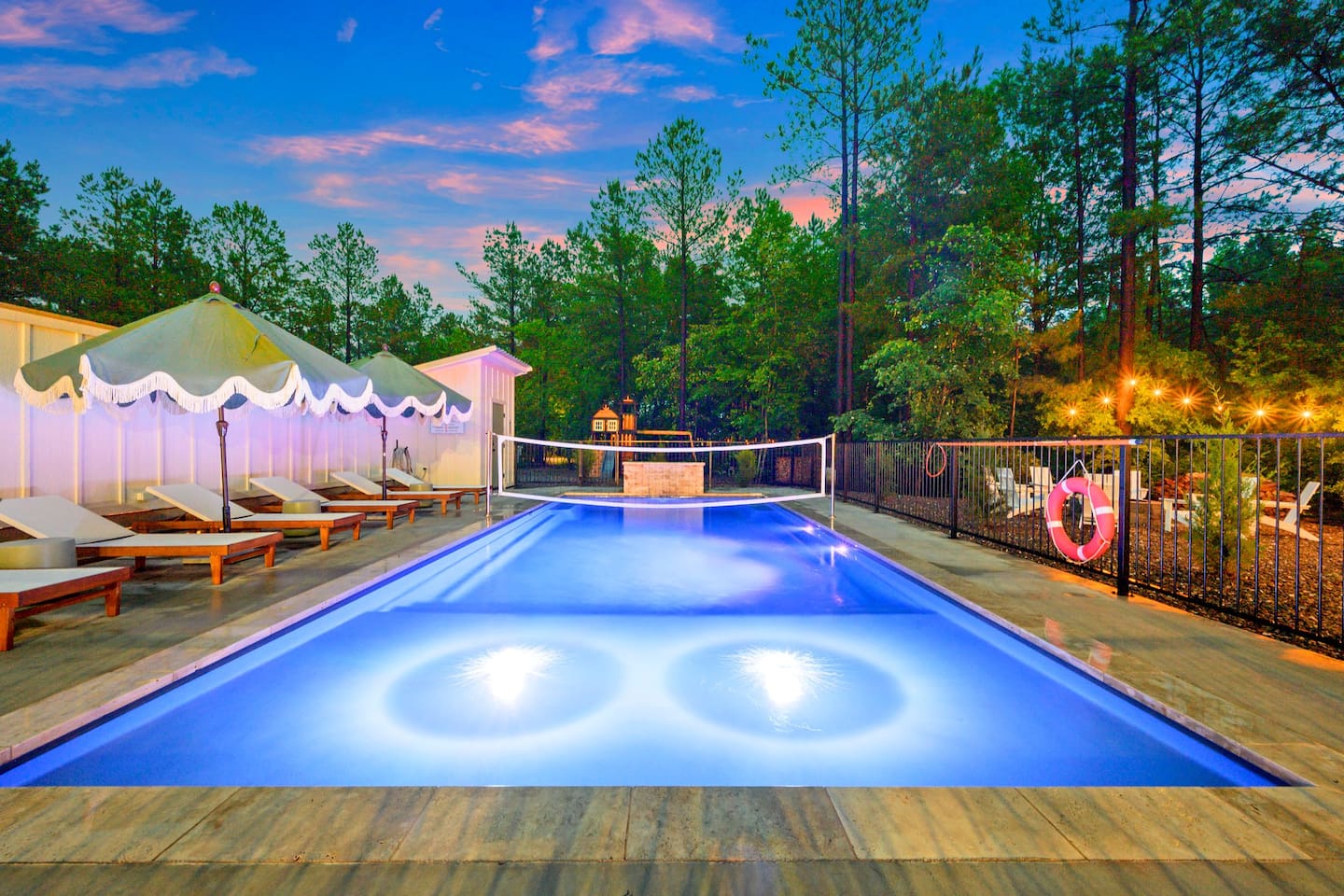 Enjoy your own private pool! Our pool is capable of being chilled or heated for an additional fee. Please see our listing description for details.