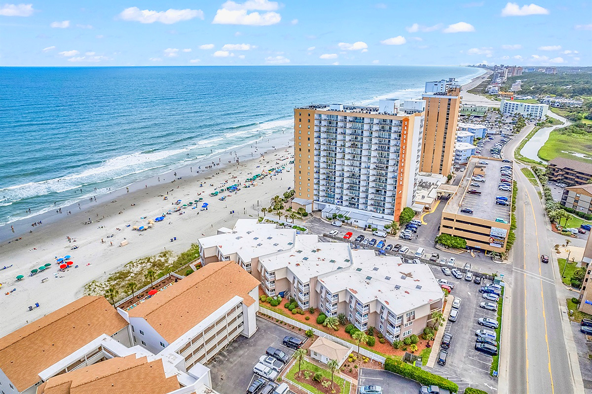 Aerial View – Miles of Myrtle Beach coastline