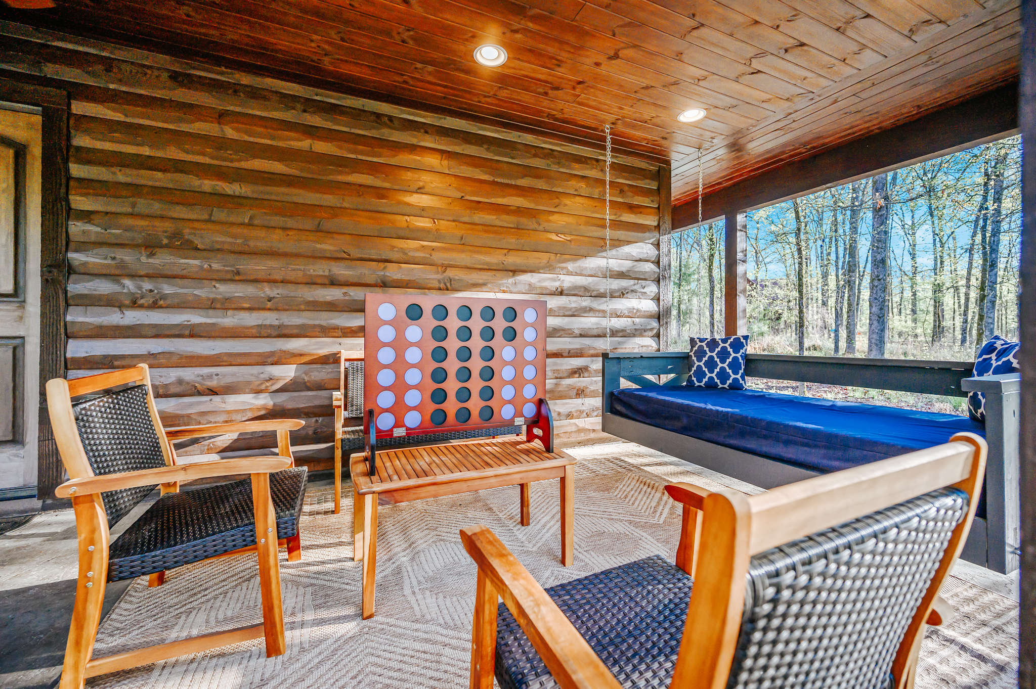 Our inviting patio is the perfect place to relax, enjoy the outdoors, and take in the beautiful surroundings.