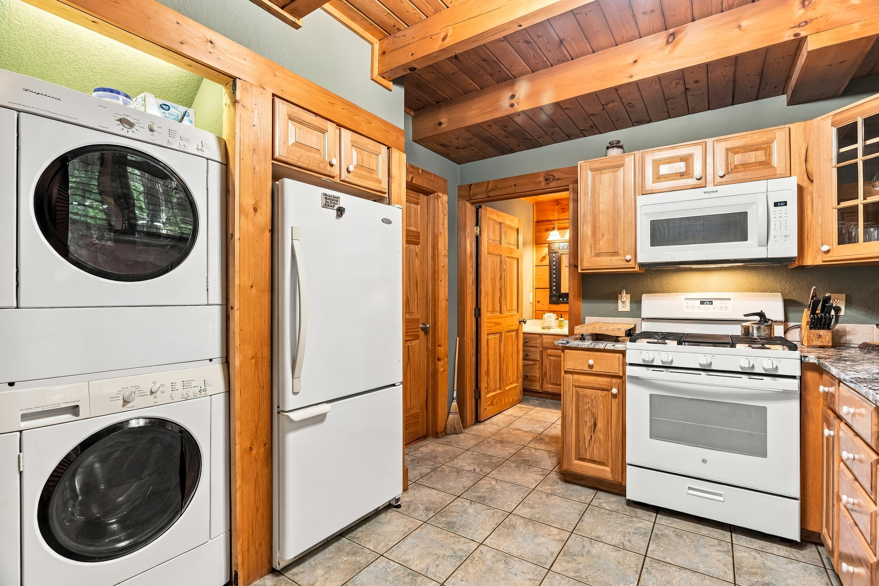 Conveniently located laundry area 