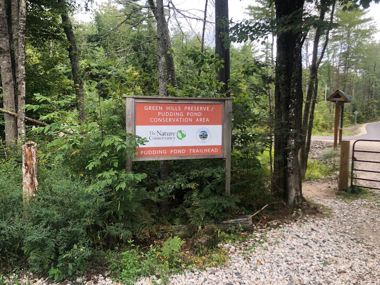 Trail entrance for rail trail 3 minute walk from house 
